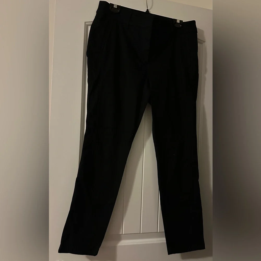 LOFT Classic Curvy Black Dress Pants Sz 12 NWT - Picture 1 of 4